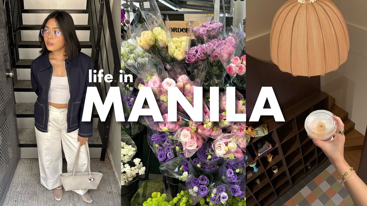 MANILA VLOG | cute cafes in makati, new resto & weekend flea markets 🧺