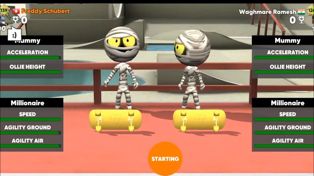 Workout in Pro Players 😱 | Stickman Skate Battle