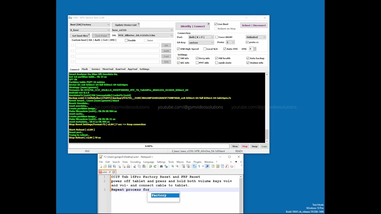 CCIT Tab 16Pro Factory Reset and FRP Reset