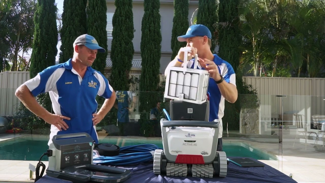 Unboxing and Demo of NEW X6 Robot Pool Cleaner by Maytronics Dolphin
