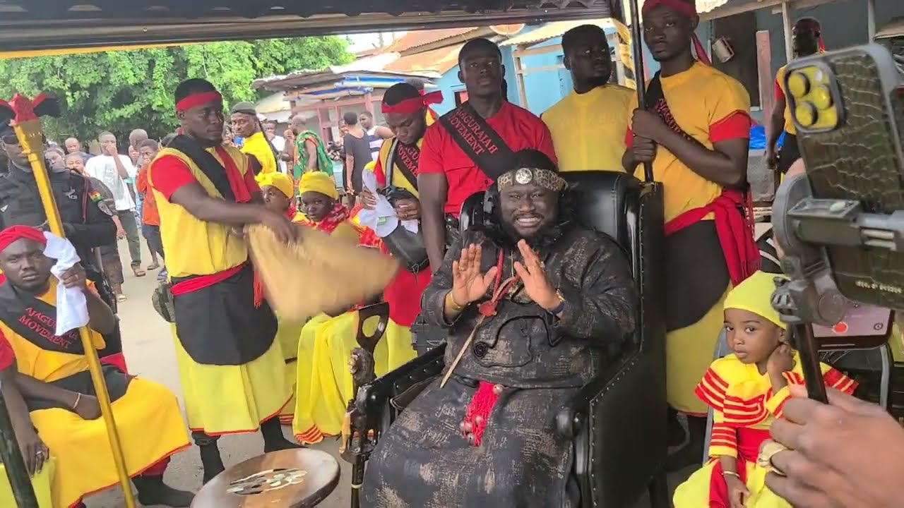 Ajugurajah Movement Odifour Kwabena Asiamah storms Nana Nkansah Boadu's Brother's Funeral