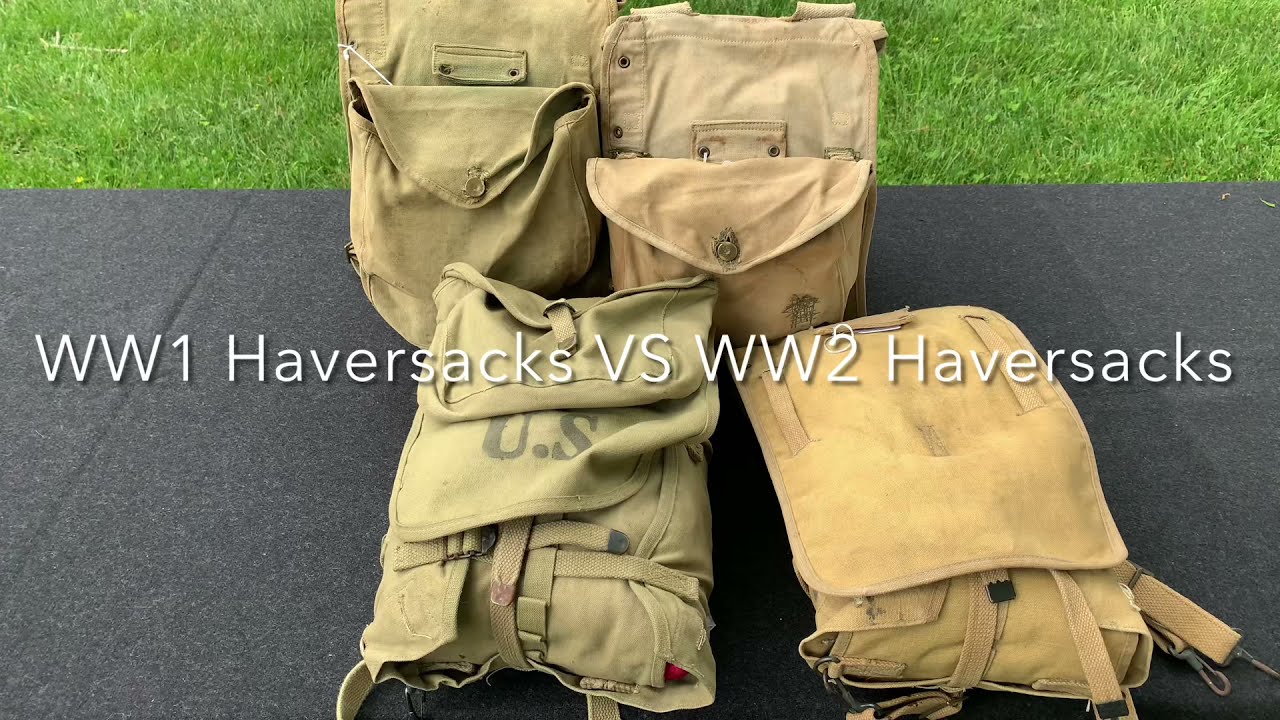 How To Tell The Difference Between The WW1 and WW2 Haversacks.