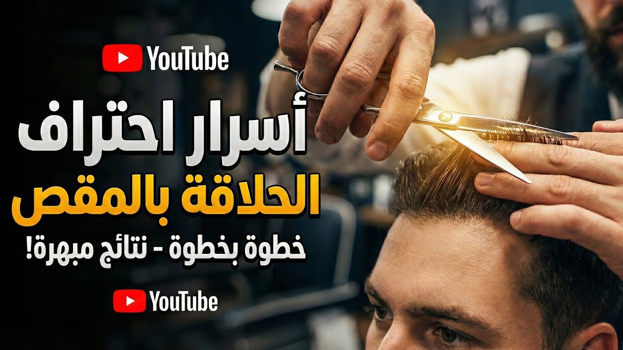 تدريج الشعر بالمقص خطوة بخطوة :: شرح تنعيم الشعر وتحديد الجوانب 