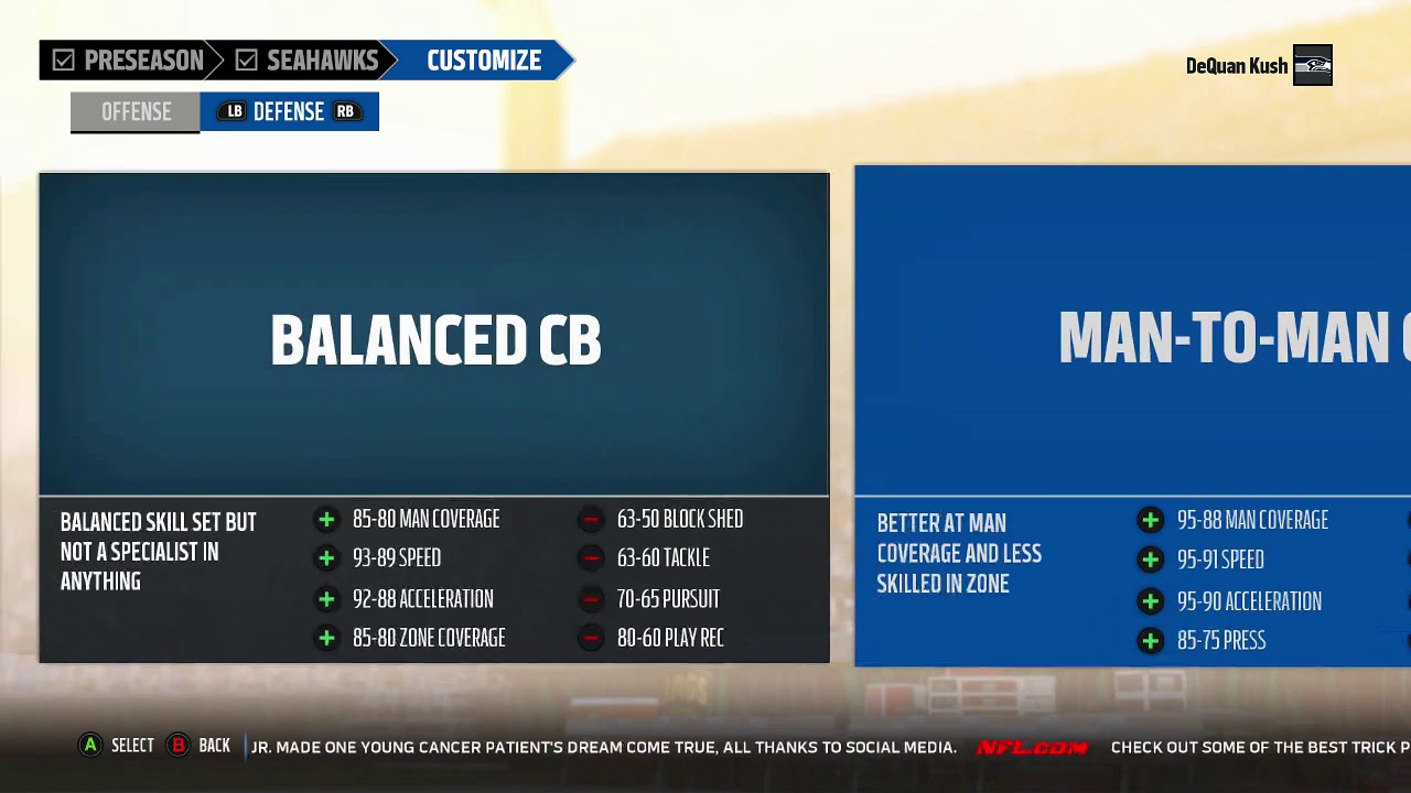 Madden 18 Player Franchise - Pick My Position!
