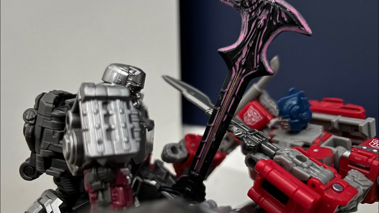 Megatron vs optimus prime Stopmotion 