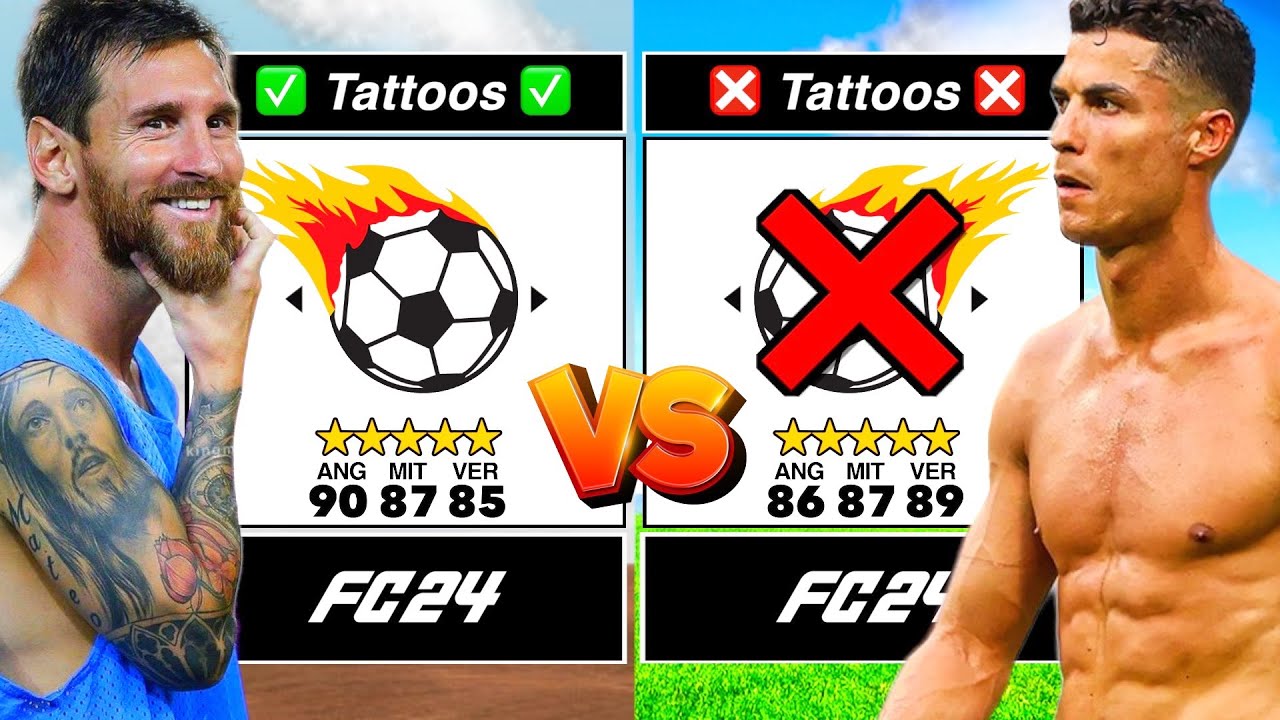 SPIELER MIT TATTOOS vs SPIELER OHNE Tattoos in FC 24!! 👀🚀