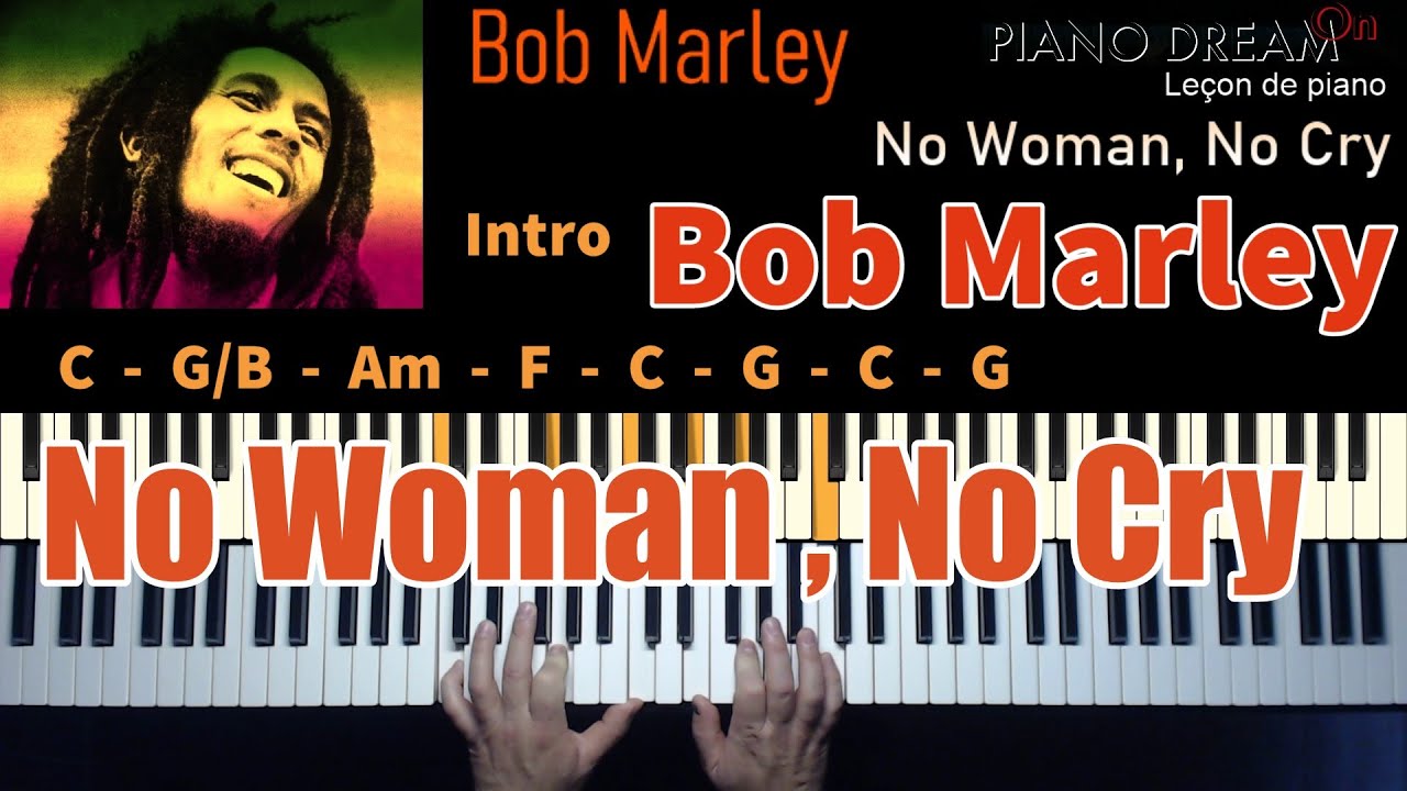 No Woman No Cry  -  Bob Marley -- Leçon de piano
