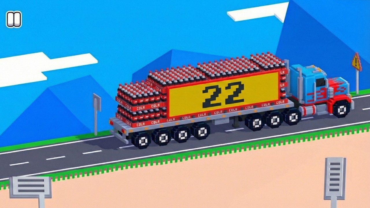 Fancade Drive Mad Fun Drive Long 22 Wheel truck Cola Delivery All New Levels Gameplay