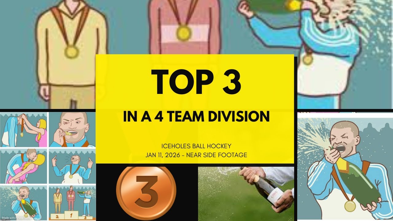 Iceholes Ball Hockey Jan 11, 2026 - Near Side Footage