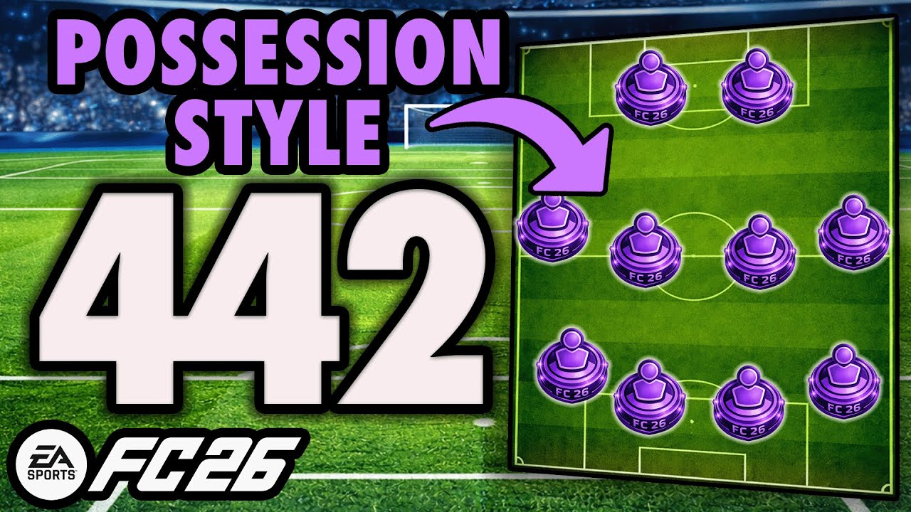 Победите мету с этой расстановкой 4-4-2 🔥 Пользовательская тактика FC 26