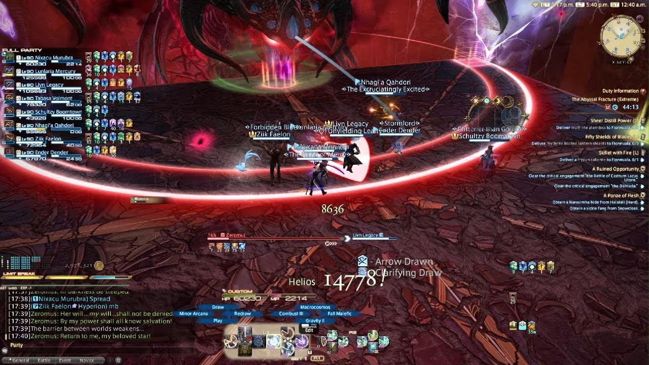 FFXIV- (WHM Solo heal) The Abyssal Fracture (Extreme)