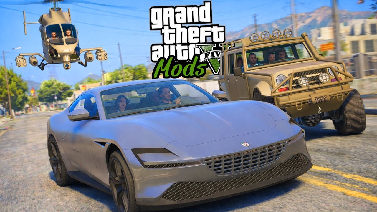 ROUBEI UM CARRO DA MERRYWEATHER E FUI PERSEGUIDO PELO EXERCITO DELES! - GTA V Mods