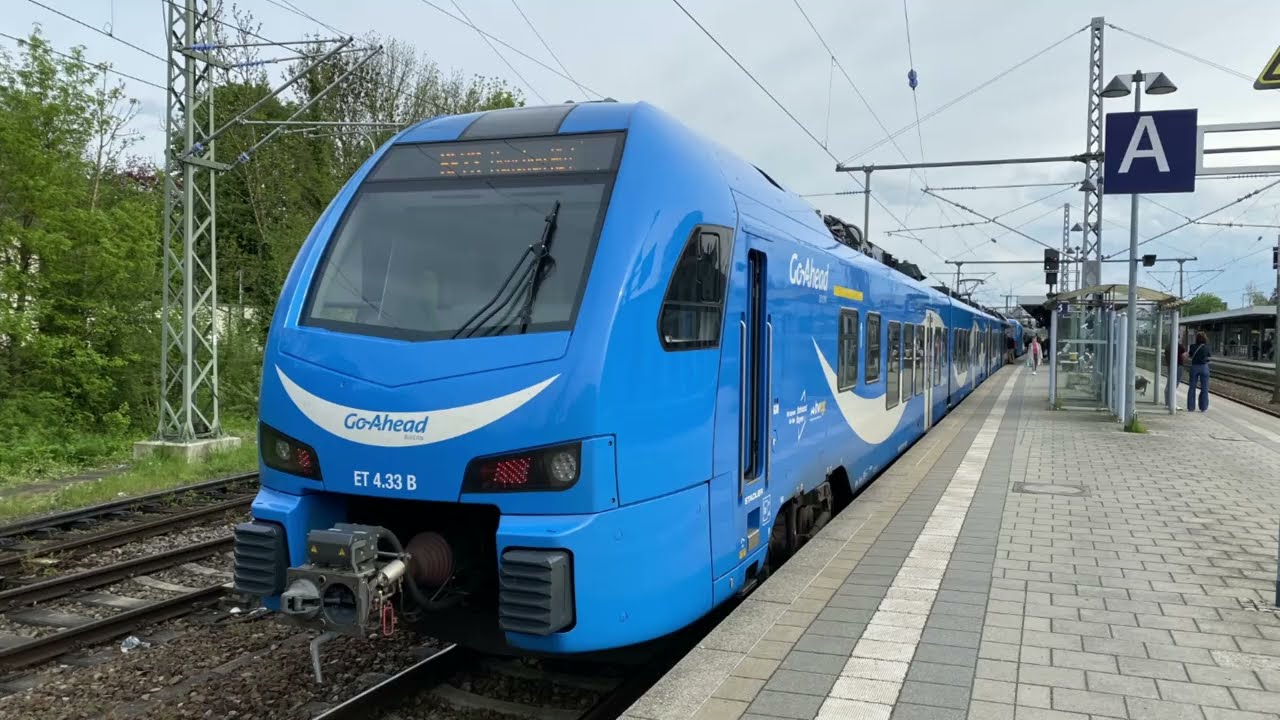 Mit dem Go Ahead Bayern Flirt als RE72 mit Vollgas und 160 km/h von Memmingen nach München mit Sound