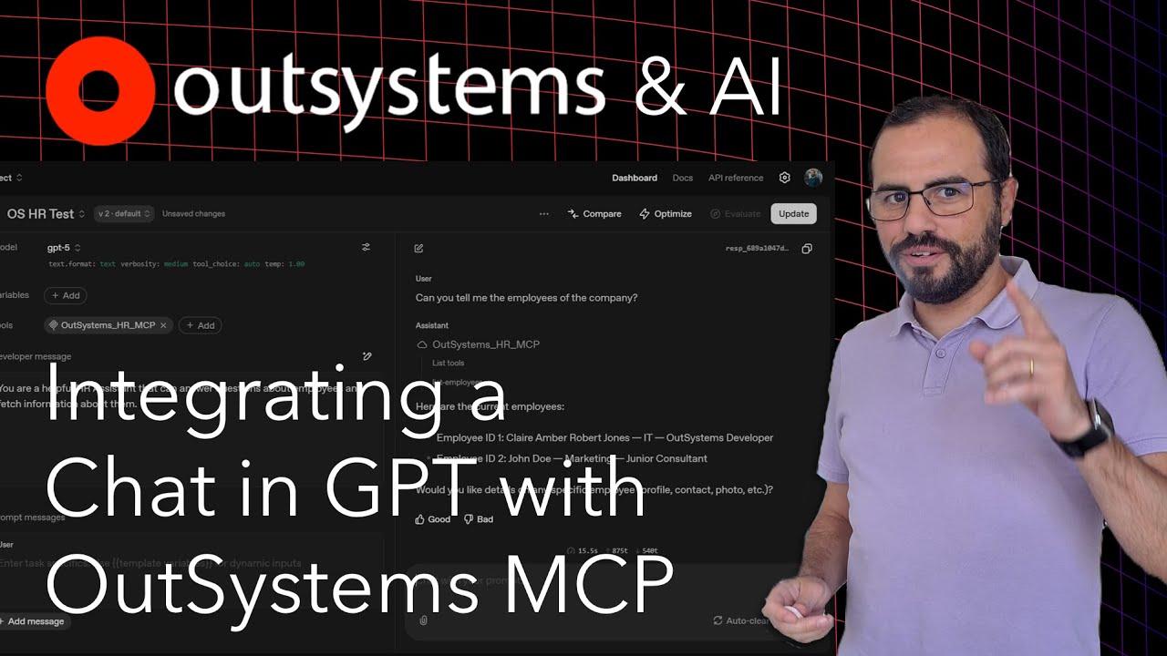 Integrating Chat in GPT with OutSystems MCP