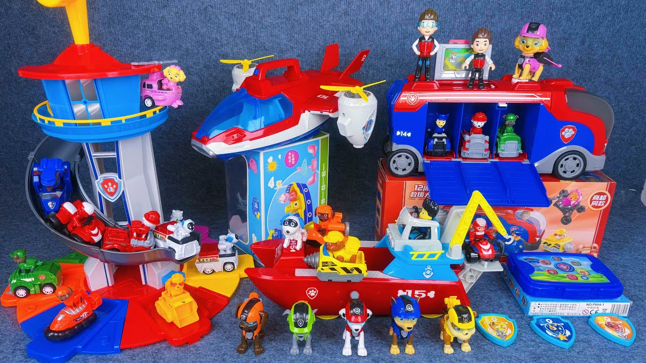 18 minutes of satisfying unboxing, cool PAW Patrol puppy rescue set series ASMR | Toy Review