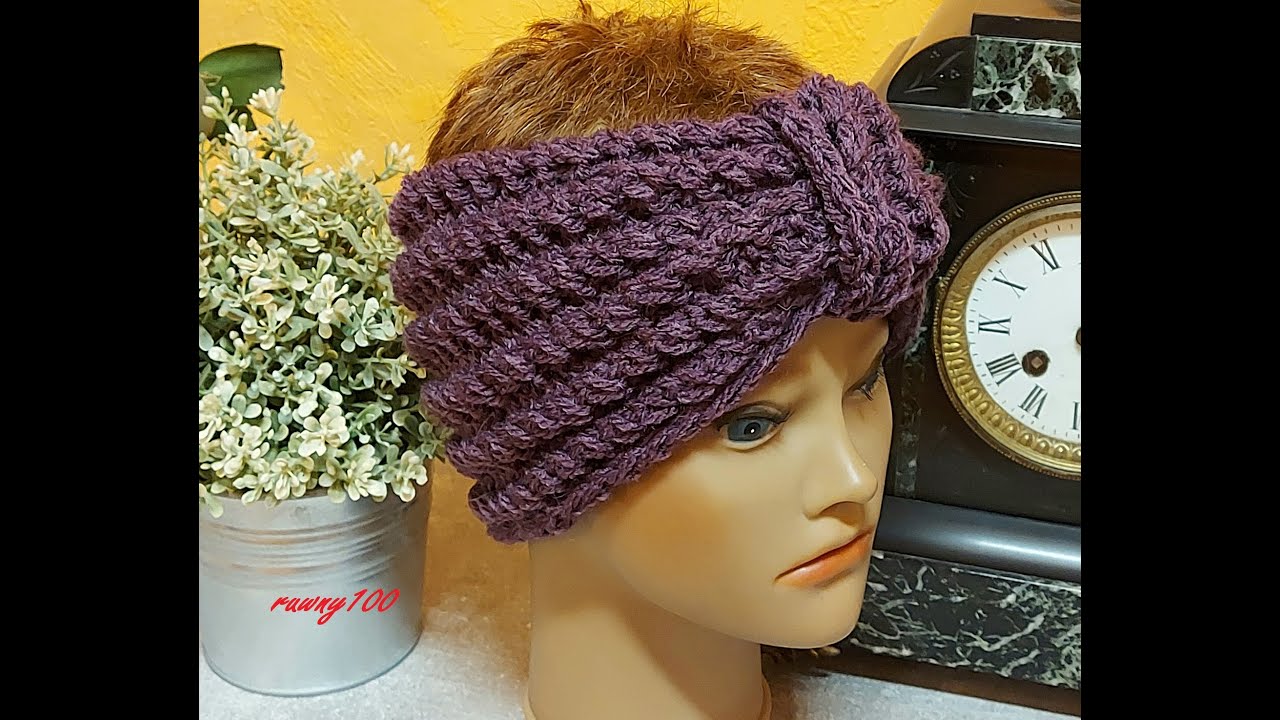 794**Kanadisches Bündchenmuster aus 2 Reihen*Stirnband-Schal.Muster für Anfänger.Tutorial Handarbeit