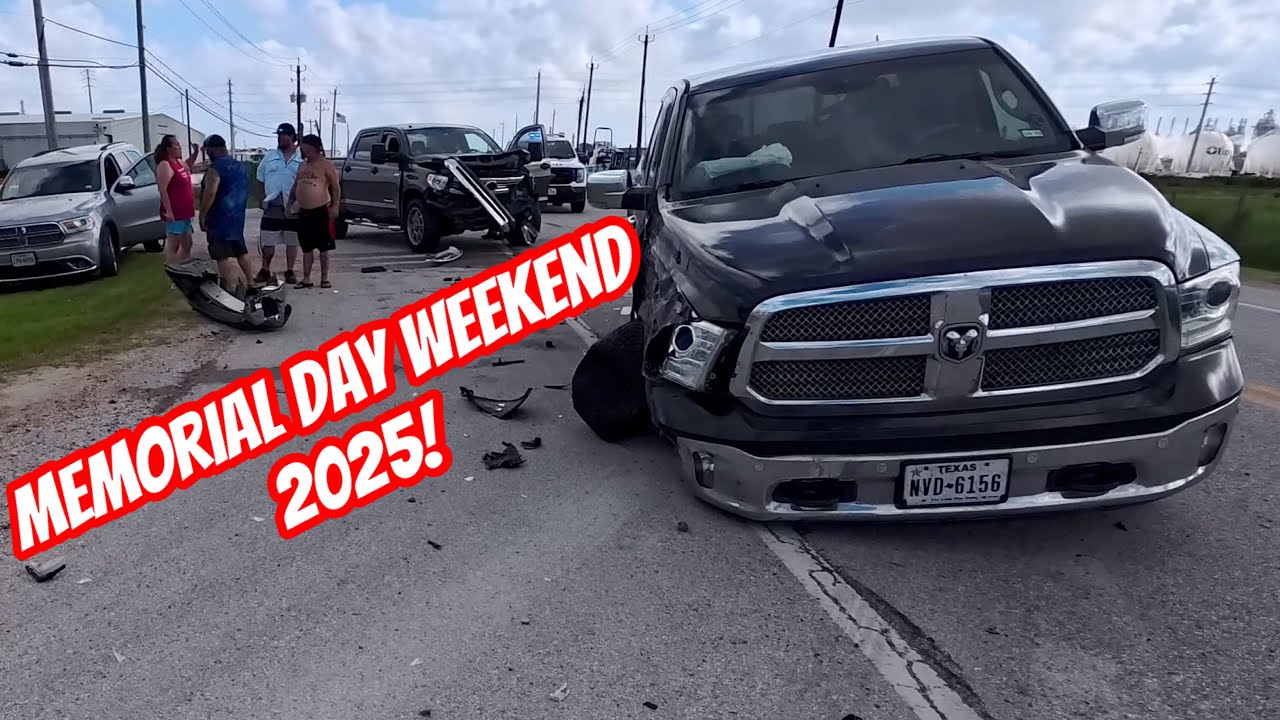 Chaos on Memorial Day Saturday! Ram vs Toyota Accident!!