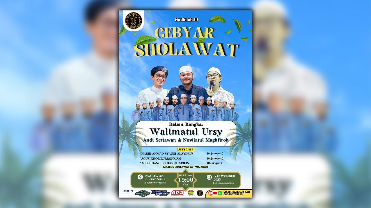 WALIMATUL USRY ANDI  & NOVI | BERSAMA HABIB AHMAD SYAUQI ALAYDRUS - GUS KHOLIL - UST. UJANG BUSTOMI