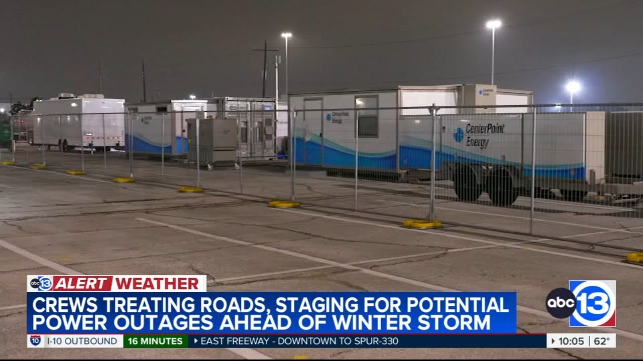 Crews treating roads, staging for potential power outages ahead of winter storm