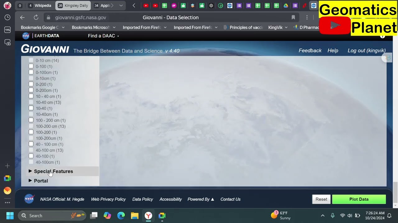 Accessing and Visualizing Precipitation Data on Giovanni: Downloading NetCDF Files