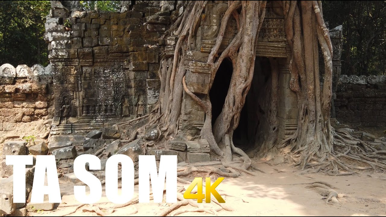 Ta Som Temple, Angkor walking tour 4k 60fps