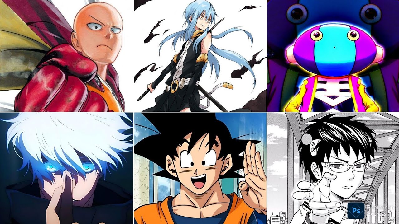 TOP 5 DES HÉROS LES PLUS PUISSANTS DE L'ANIME ! #animé #gojo #shonen #saitama