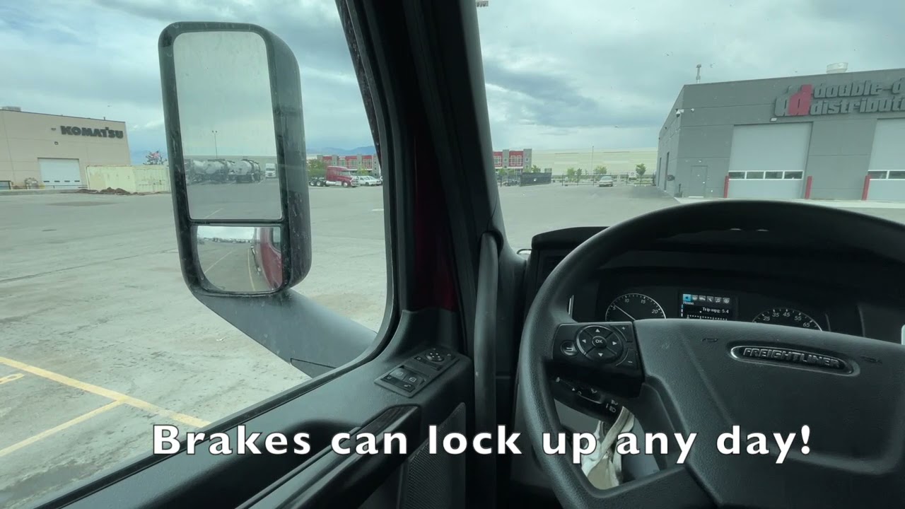 Checking semi trailer locked up brakes