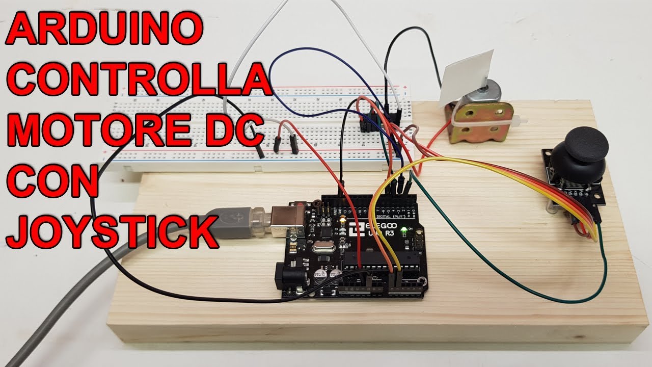 CONTROLLO VELOCITA' MOTORE DC CON JOYSTICK E ARDUINO