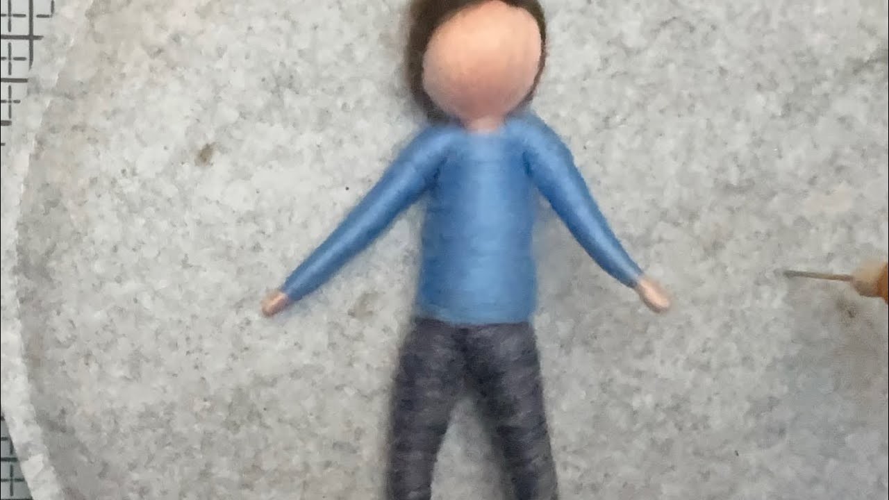 Filz Tutorial Figur mit Beinen, nadelgefilzt