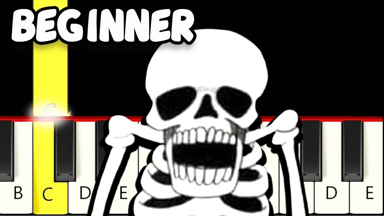Spooky Scary Skeletons - Halloween - Fast and Slow (Easy) Piano Tutorial - Beginner