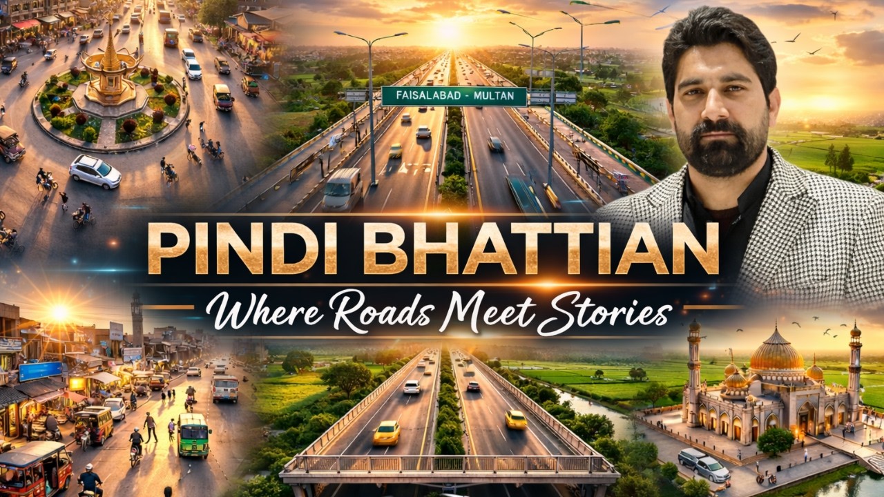 Pindi Bhattian from the Sky 🌤️ | Aerial Beauty of Punjab