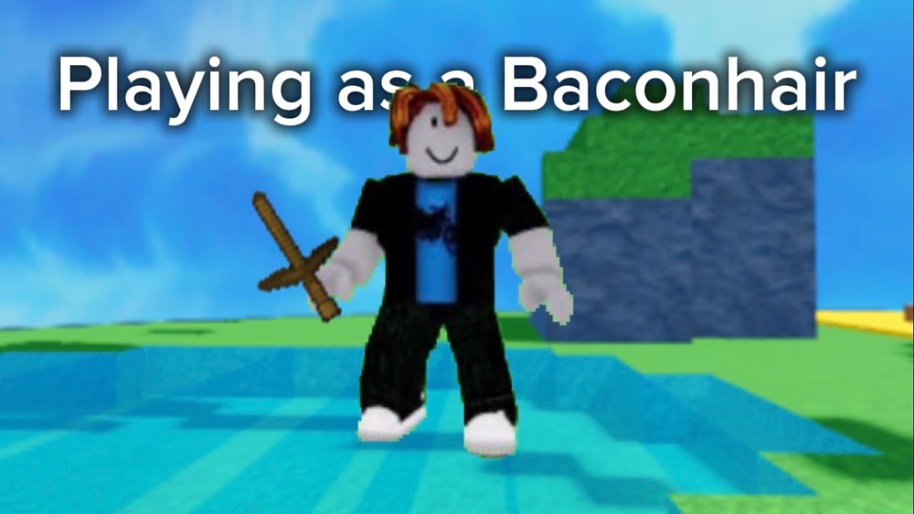 Playing as a BACONHAIR in Roblox Bridge Duels