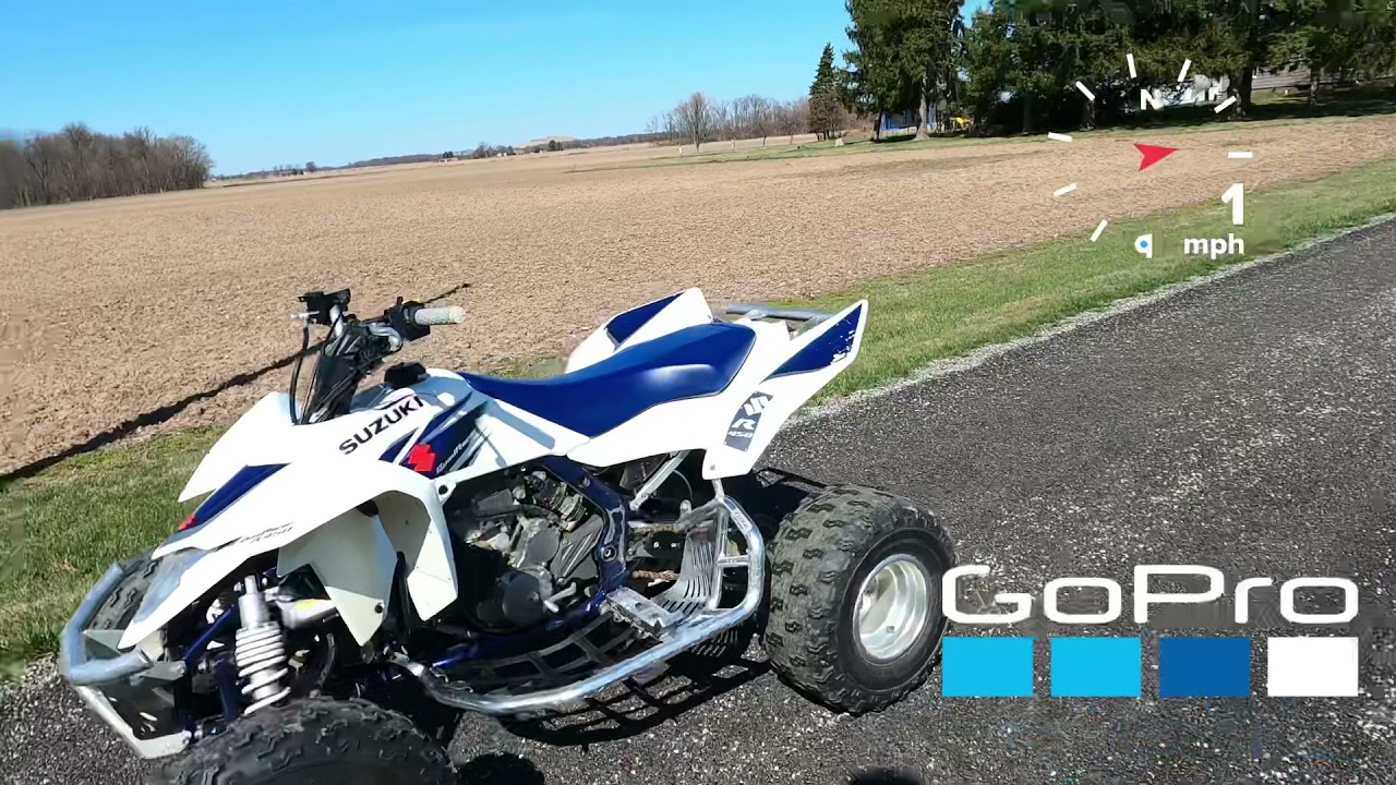How fast does a Suzuki LTR 450 accelerate?