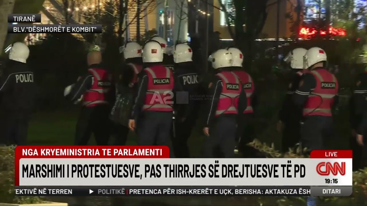 Igli Çelmeta: Boshatiset bulevardi, protestuesit nisen drejt Parlamentit