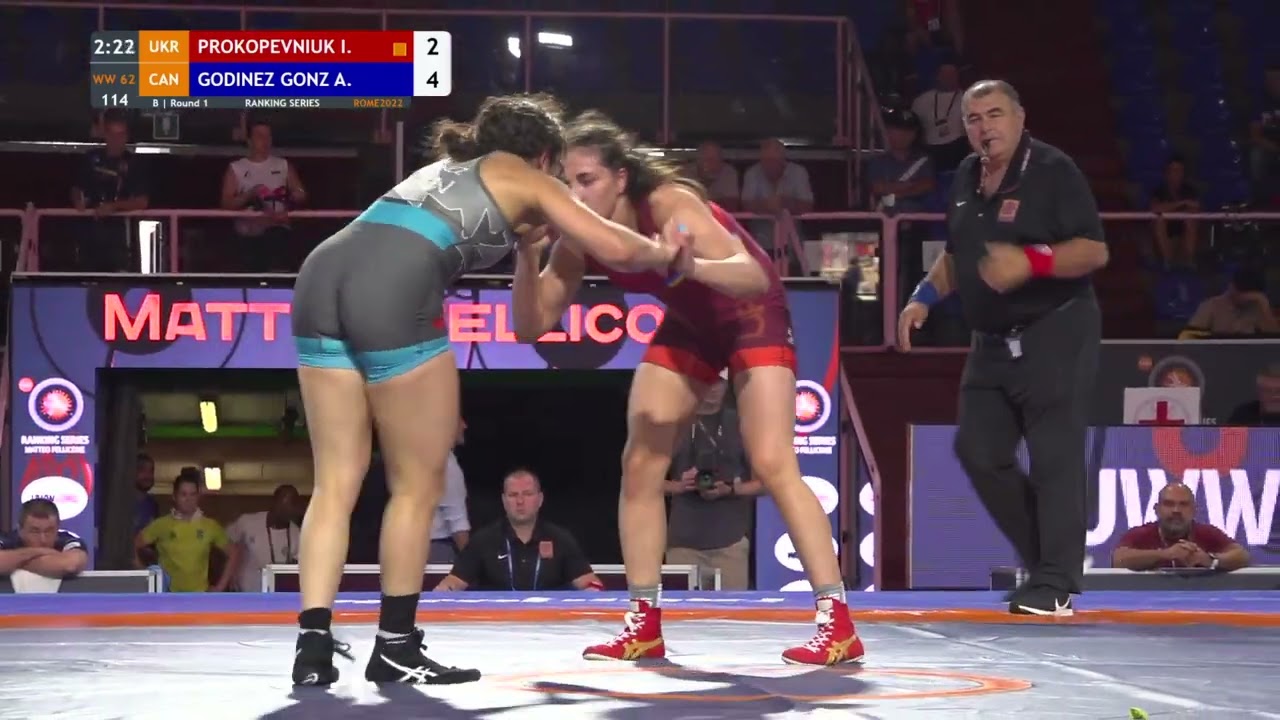 Round 1 WW - 62 kg: I. PROKOPEVNIUK (UKR) v. A. GODINEZ GONZ (CAN)