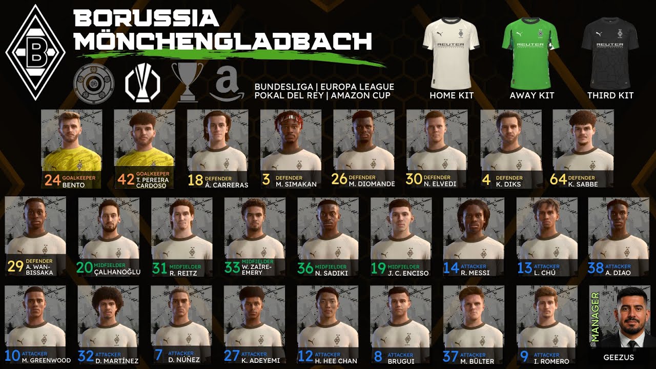 Borussia Mönchengladbach @ Blackburn Rovers OCM UEL GW12