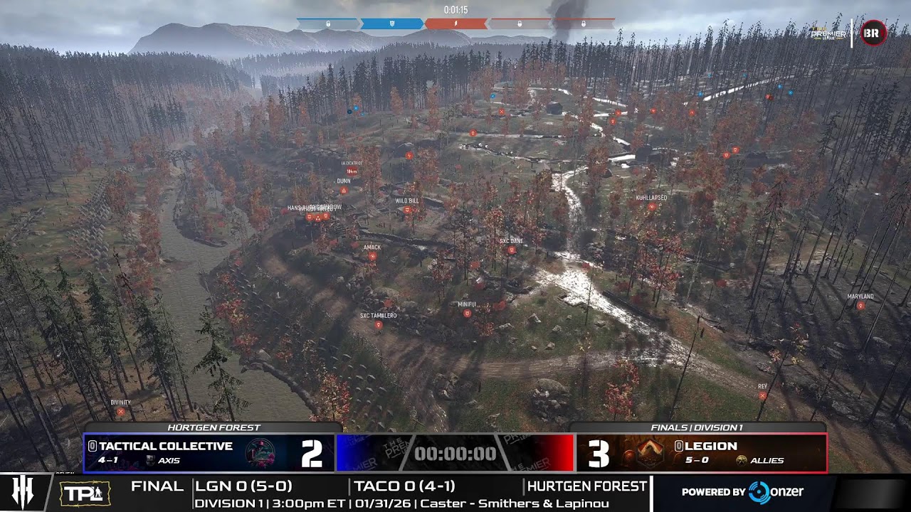 Finale Div 1 | LGN vs TACO | Hurtgen Forest | Console Community | 30 min de délai