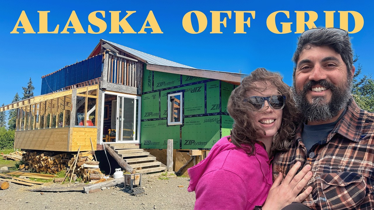 Alaska Summer Life Off Grid | Building, Foraging, Canning, Baking,