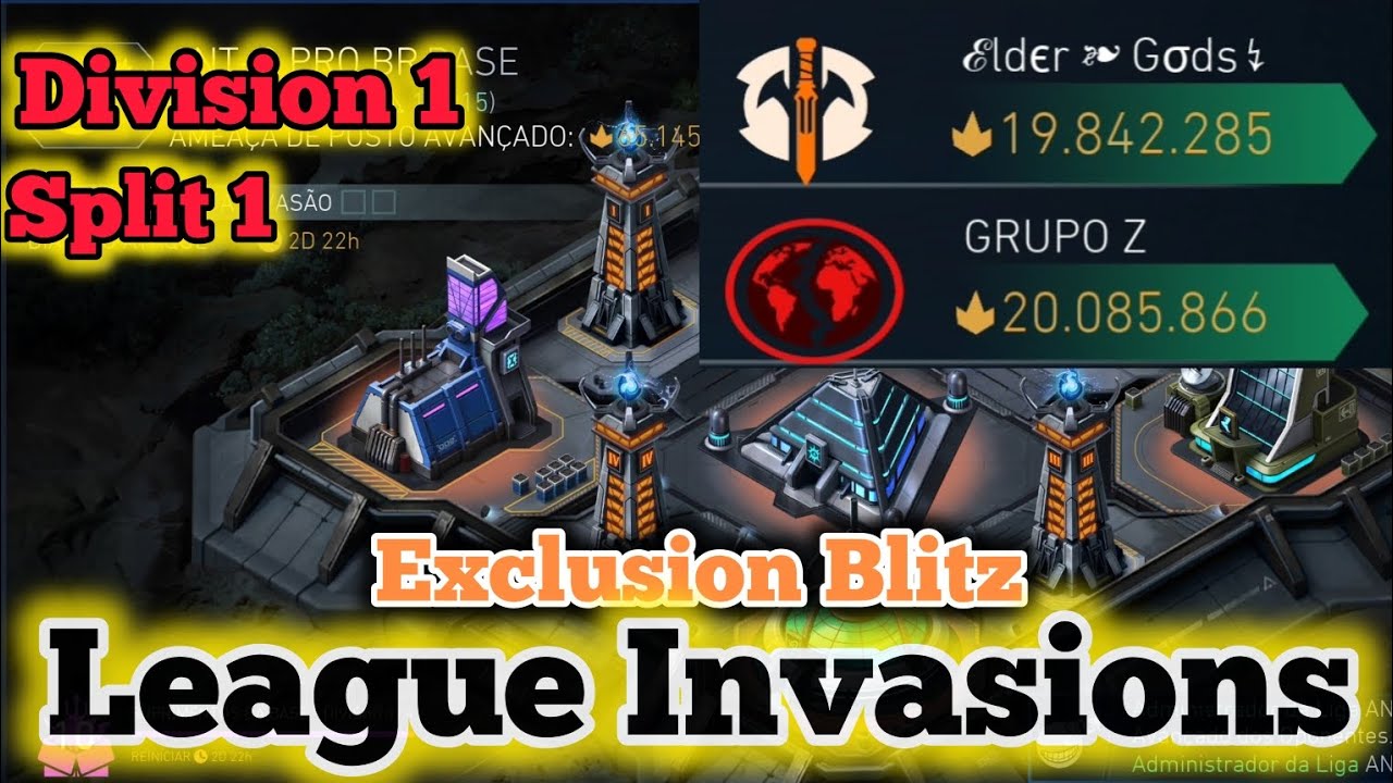 LEAGUE INVASIONS | DIVISION 1 | SPLIT 1 | EXCLUSION BLITZ | INJUSTICE 2 MOBILE 