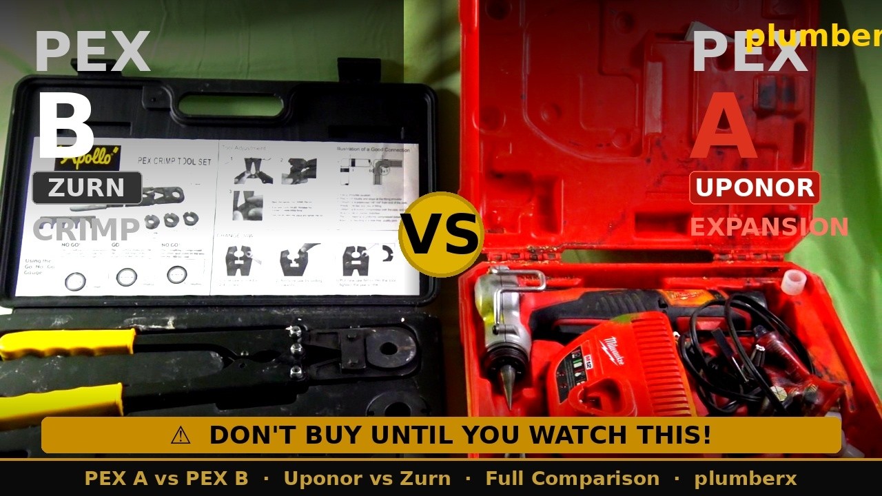 PEX A vs PEX B: Uponor vs Zurn &ndash; Don't Buy Until You Watch This!