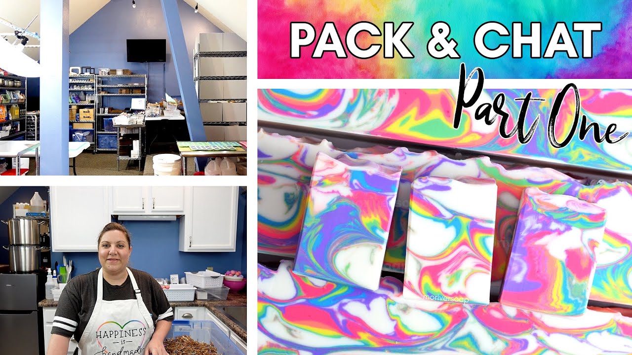 Studio Tour + Pack & Chat Part One | Mini Rainbow Extravaganza | MO River Soap