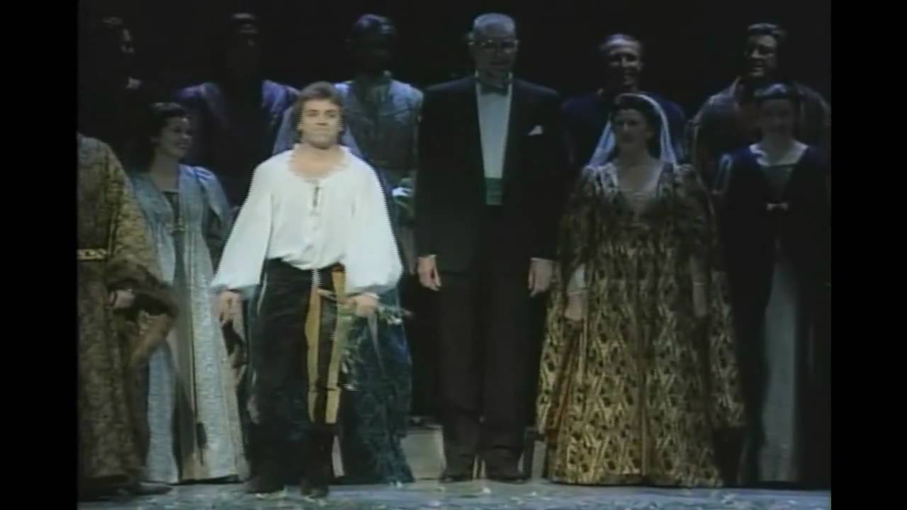 Alagna - Romeo 1994 La finale et les saluts sous une avalanche des fleurs