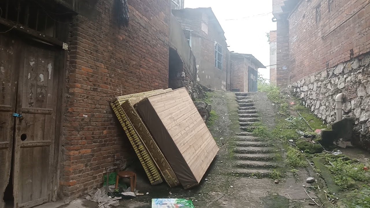 Walking in a tier 4 city in China. The poor area in Liuzhou, Guangxi Province.