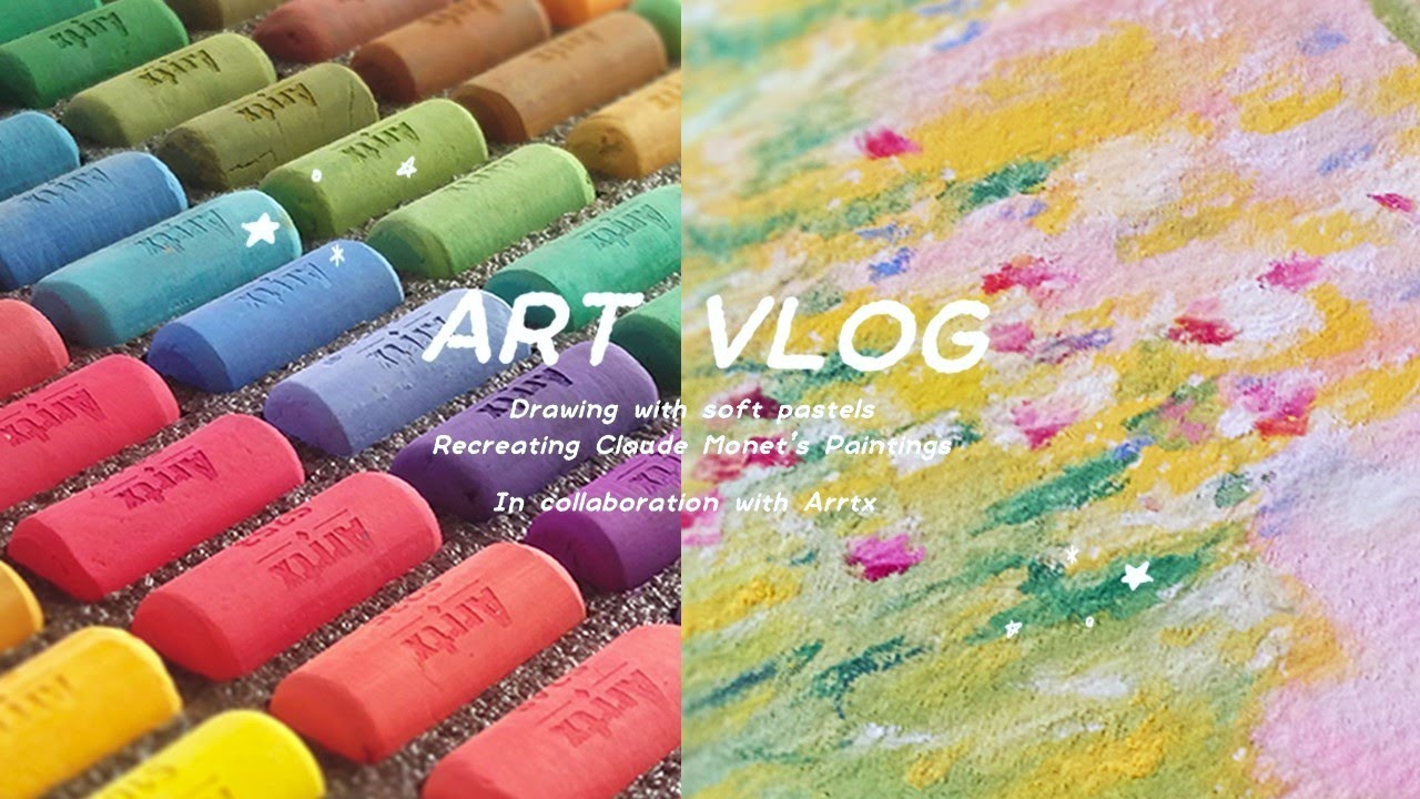Drawing Scenery with Soft Pastels 🌱 Recreating Monet Paintings