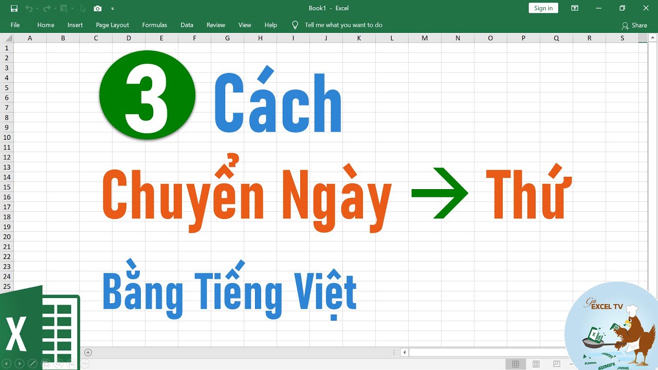 3 Cách chuyển ngày sang thứ tiếng Việt trong Excel