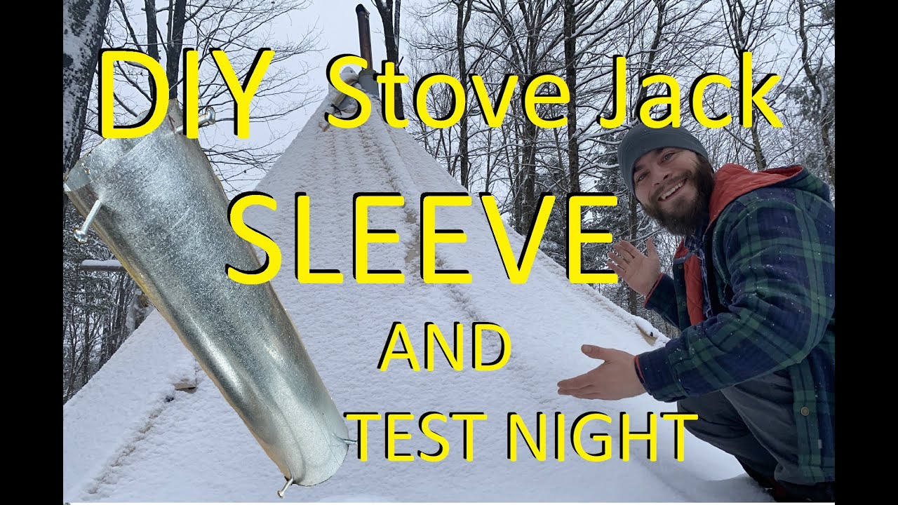 DIY Hot Tent Stove Jack Sleeve and 3F UL Hot Tent Test Night