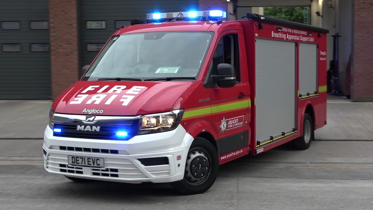 Bristol Temple Breathing Apparatus Support Unit BASU Turnout Demo - Avon Fire & Rescue