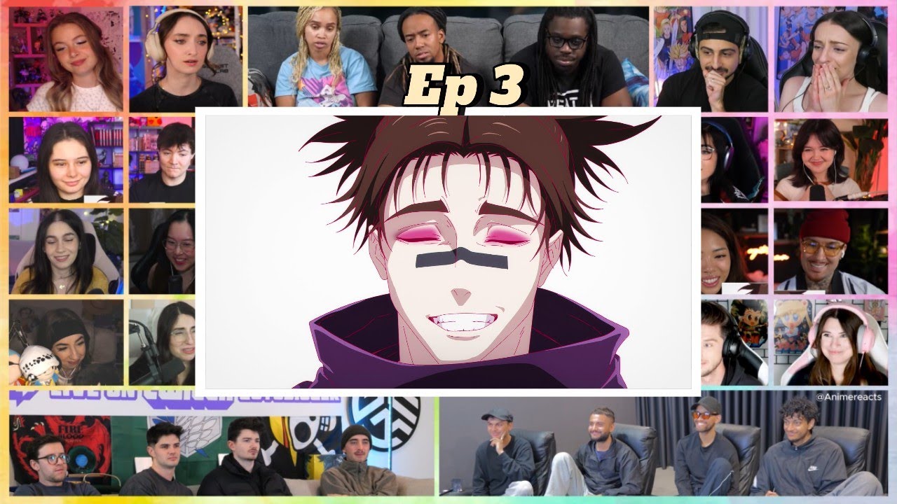Jujutsu Kaisen Season 3 Episode 3 | Mega reaction mashup | 呪術廻戦
