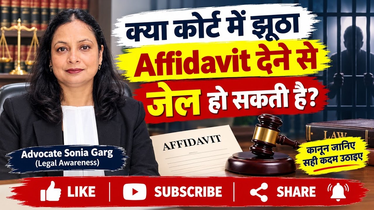 क्या कोर्ट में झूठा Affidavit देने से जेल हो सकती है? ⚖️ जानिए कानून