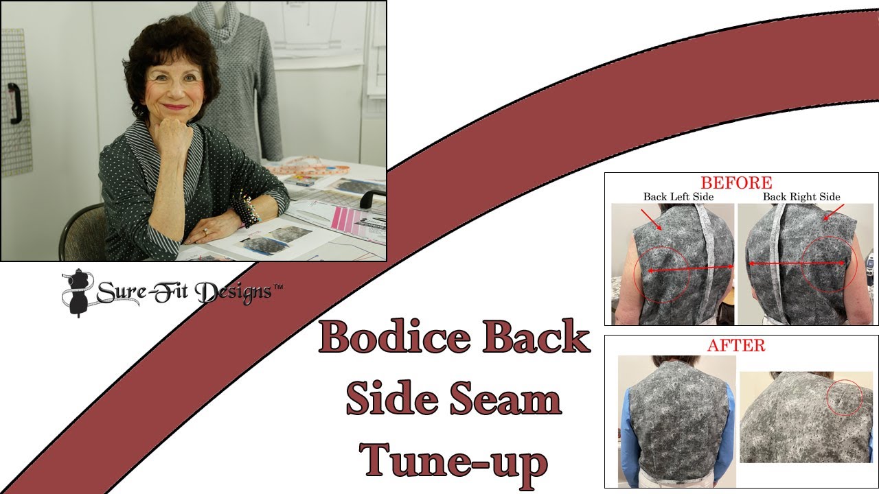 Modifying & Angling the Bodice Back Side Seam by Sure-Fit Designs